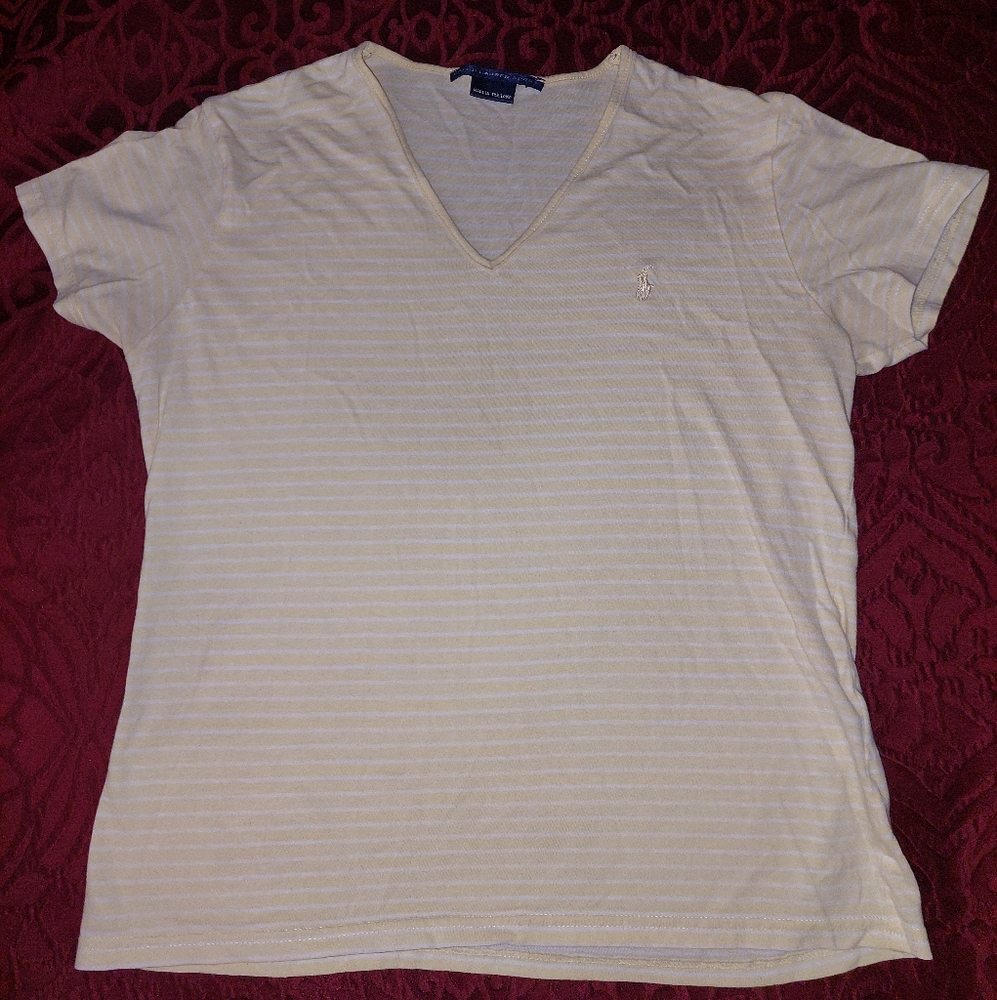 Polo Ralph Lauren t shirt, yellow medium